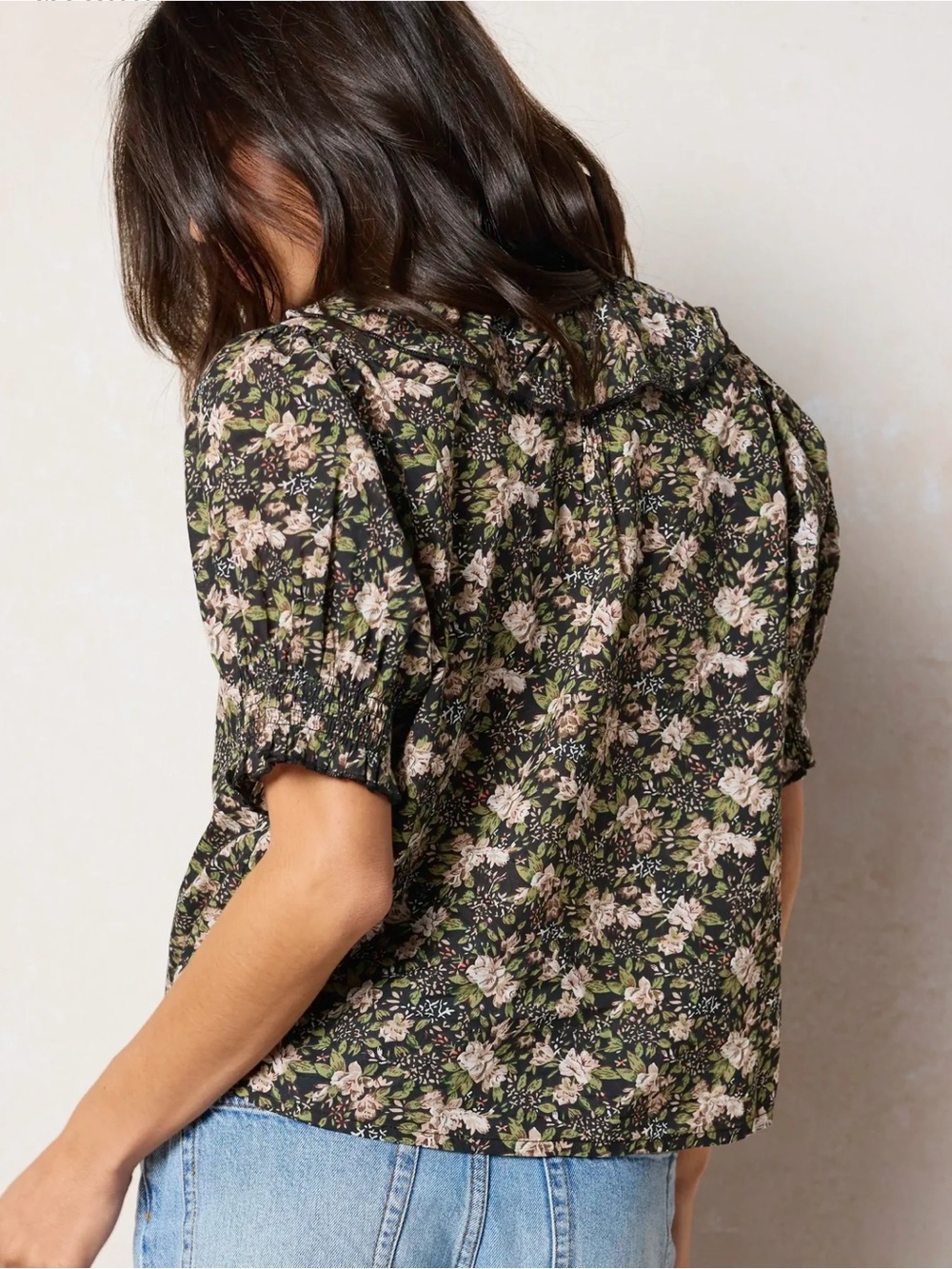 Natural Life Floral Ruffle Top - Picture 3 of 5